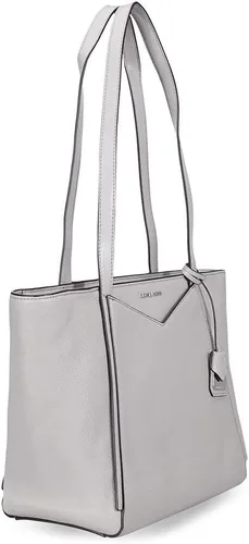 Vista 2 de MICHAEL Michael Kors Whitney - Bolso pequeño de cuero con guijarros, Gris (Pearl Grey), 38F8CHMS3L