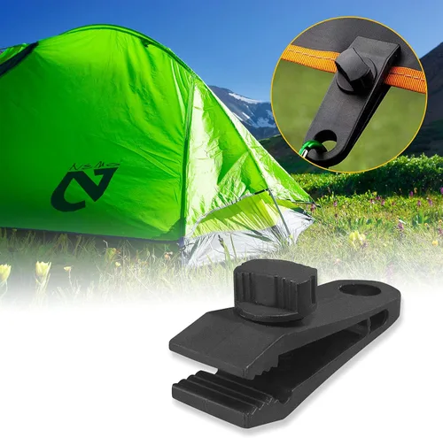 Vista 4 de 24 clips de lona y cuerdas elásticas para bolas, abrazaderas de lona, agarre de bloqueo resistente, clips de sujeción para toldo de piscina