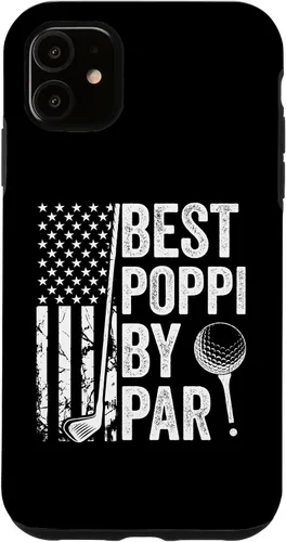 Vista 5 de iPhone 14 Best Poppi By Par USA Flag Golf Father's Day Golfing Dad Case