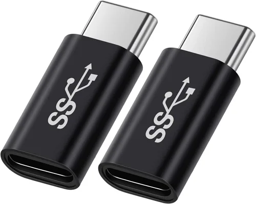 Vista 10 de BOLS Adaptador USB C (4 piezas), compatible con función completa USB C, admite velocidad de 10 GBbps, audio y video, adaptador de carga rápida..