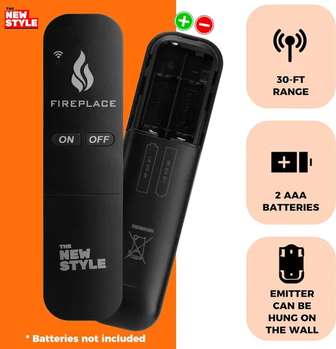 Vista 2 de Kit de control remoto para chimenea de gas, control remoto de encendido/apagado, para sistema de válvula de milivoltio, reemplazo para skytech