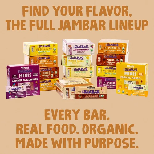 Vista 7 de JAMBAR Organic Artisan Energy Bar (Malt Nut Melody - 12 unidades)