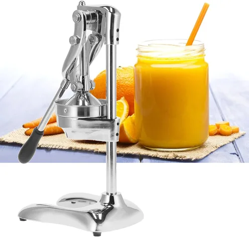 Vista 5 de Fdit Exprimidor manual de grado comercial, acero inoxidable 304 resistente y prensa de cítricos de hierro fundido para naranjas, limones, granadas