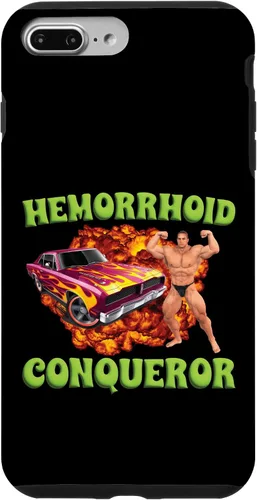 Vista 12 de iPhone 16 Hemorrhoid Conqueror Funny Meme Extraño Ofensivo Cringe Broma Caso