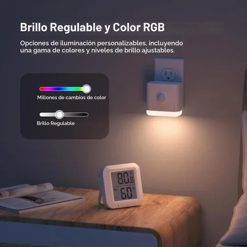 Vista 5 de THIRDREALITY Luz Nocturna de Color Inteligente, Matter sobre WiFi, Multifuncionalidad 3 en 1, Funciona con SmartThings, Google Home, Apple Home