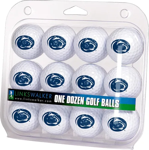 Vista 70 de LinksWalker Bolas de golf universitarias 12 bolas de regalo, tamaño reglamentario, bolas de 2 piezas
