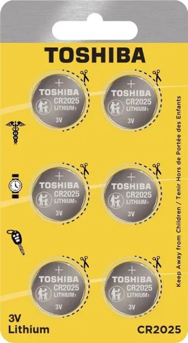 Vista 13 de Toshiba CR2025 - Paquete de ampolla resistente a los niños con celda de moneda de litio de 3 V (2 baterías)