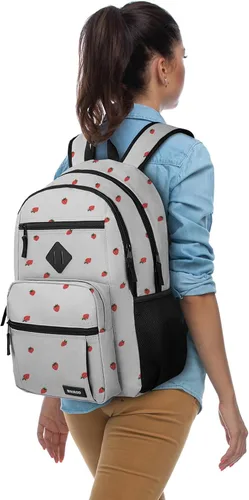 Vista 21 de BIKROD P28 - Mochila para portátil de 15.6 pulgadas, Beige, Moderno