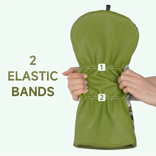 Vista 4 de Craftsman Golf Funda para Cabeza de Palo de Cuero Genial Única Protector de Fundas para Driver Se Adapta hasta 460cc Estuche de Viaje Impermeable