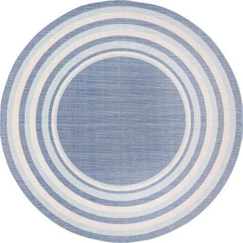 Vista 14 de Unique Loom Lotus Collection - Alfombra de área - Guyana (2' x 3' 1" Rectángulo, Azul/Azul Claro)