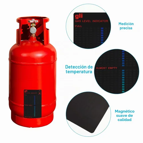 Vista 3 de Oudain Indicador de nivel de propano magnético de 2 piezas para tanque