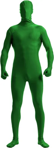 Vista 6 de VSVO - Traje de Greenman de cuerpo completo, color verde lima (verde lima, talla M)