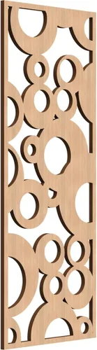 Vista 177 de 9 3/8"W x 24 3/8"H x 1/4"T Farwell Decorativos Paneles de Pared de Madera Calado, Hickory