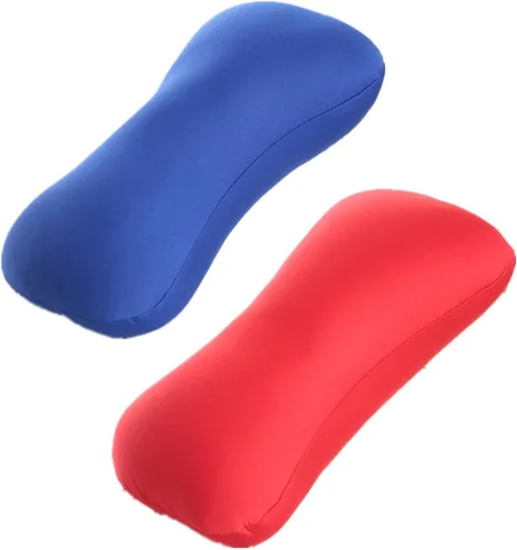 Vista 10 de ASkinds 2 almohadas cilíndricas de 15 x 7.8 pulgadas, cómoda almohada tipo hueso de microcuentas, cojín de almohada de tubo de almohada para cabeza