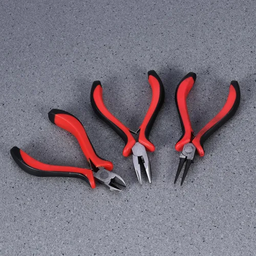 Vista 3 de Jewelry Pliers Set 3 Pieces Metal Hand Tool for Beading and Making
