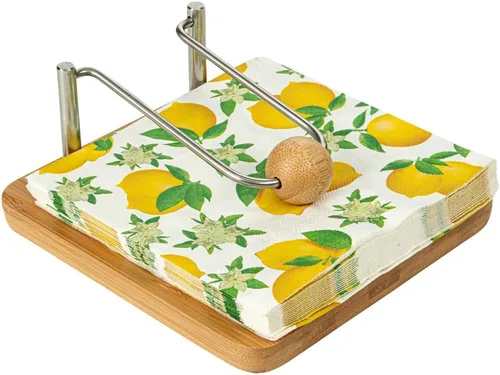 Vista 9 de Restaurantware -Nature Tek - Servilletero rústico de 7.7 x 7.7 x 2.3 pulgadas, 1 servilletero plano para exteriores, brazo pesado, para servilletas