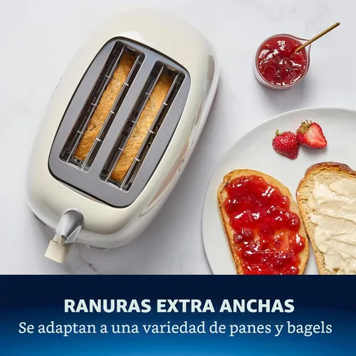 Vista 2 de Oster Tostadora de 2 rebanadas con ranuras extra anchas, tostadora de bagel, leche de avena