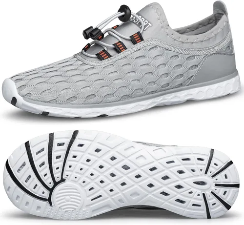 Vista 15 de DOUSSPRT Zapatos acuáticos deportivos de secado rápido para mujer Todo negro
