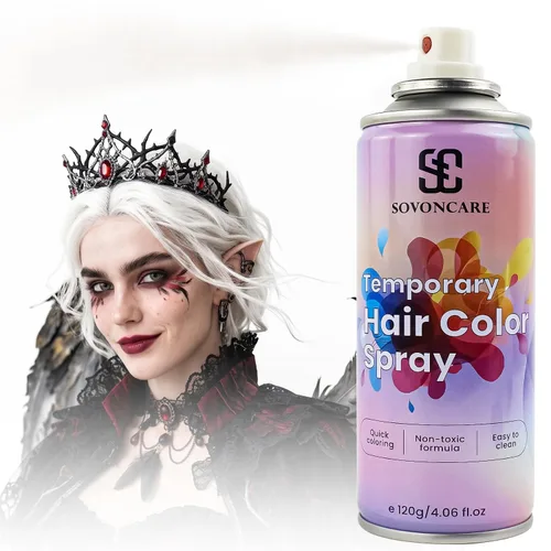 Vista 12 de SOVONCARE Spray de color temporal rosa intenso para el cabello para niños y # 1 - Rosa intenso