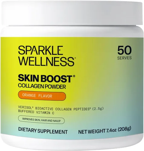 Vista 17 de Sparkle Wellness VERISOL - Péptidos de colágeno hidrolizados bioactivos Suplemento de colágeno en polvo con vitamina C para la salud de la piel