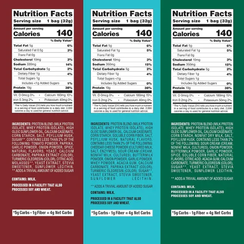 Vista 7 de Quest Nutrition Paquete de variedad de chips de proteína, alto contenido en proteínas, bajo en carbohidratos, 24