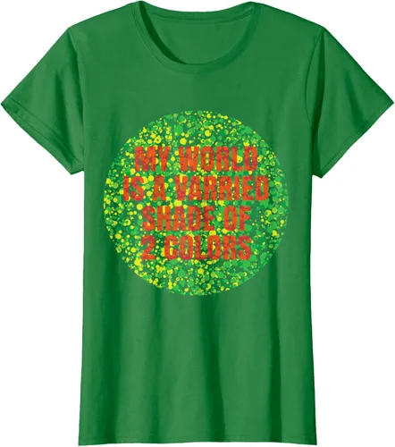 Vista 9 de Camiseta divertida con problemas daltónicos al color, Negro