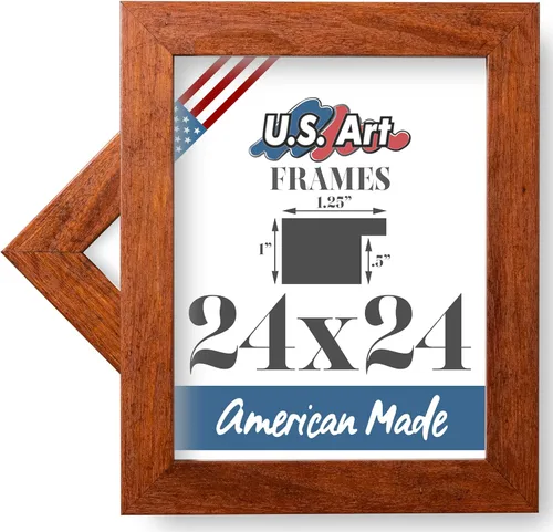 Vista 20 de Marco de fotos de 4 x 6 pulgadas, acabado envuelto suave, plano de 1.25 pulgadas de ancho, bronce oscuro envejecido, 100% madera americana compuesta