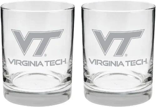 Vista 42 de Alabama - Juego de 2 vasos de cristal grabado satinado de 2 caras Marea carmesí de Alabama