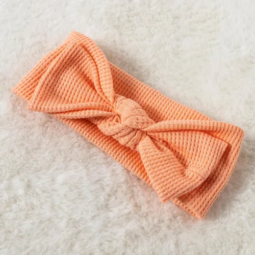 Vista 4 de Newborn Baby Girl Boy Footie Romper Coming Home Long Sleeve Ruffle Waffle Knit Zipper Onesie with Headband Outfits