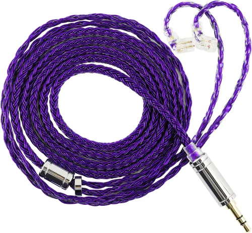 Vista 9 de Linsoul Tripowin Zonie - Cable IEM de 16 núcleos chapados en plata, cables mejorados para auriculares SPC de 1.25m para ZS10 PRO 2 AS10 PRO ZSN PRO