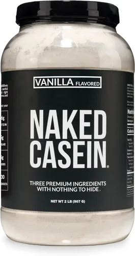 Vista 9 de NAKED Casein - 2 libras de proteína de caseína micelar de chocolate - a granel, sin OMG, sin gluten, sin soya, sin conservantes - estimula