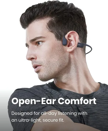 Vista 4 de SHOKZ OPENRUN Auriculares inalámbricos Bluetooth de conducción ósea - Negro