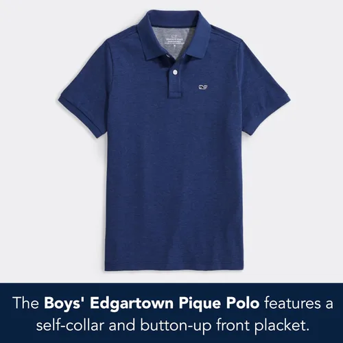 Vista 2 de vineyard vines Edgartown Pique Polo para niño