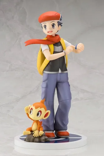 Vista 8 de Kotobukiya ARTfx J Pokemon Series Kouki con Hikosaru, escala 1/8, PVC, figura completa prepintada PV026