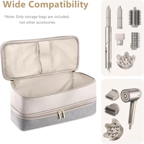 Vista 3 de Estuche de transporte de viaje para Dyson Airwrap, para accesorios para el cabello Shark Flexstyle, bolsa de almacenamiento de herramientas, bolsa