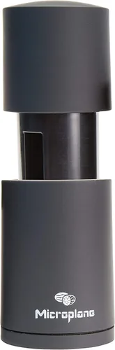 Vista 5 de Microplane Molinillo manual de especias - Molinillo de canela y rallador de nuez moscada (negro)
