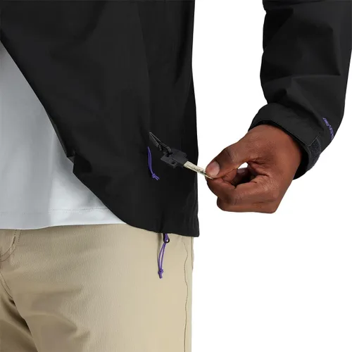 Vista 8 de Outdoor Research Chaqueta Foray II para hombre - Impermeable y resistente al viento con capucha