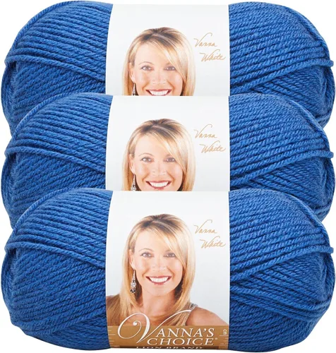 Vista 34 de Lion Brand Yarn (1 madeja) Hilo Vanna's Choice, mármol gris