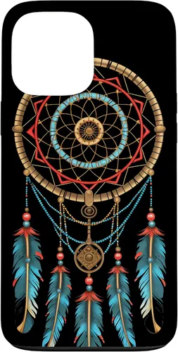 Vista 24 de Dreamcatcher Native American Indian Feathers Tribal Boho Case for iPhone 17
