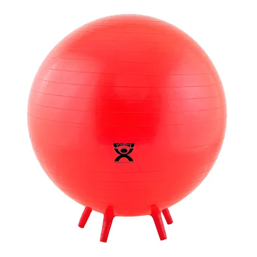 Vista 8 de Pelota de ejercicios CanDo inflable con pies de estabilización, 1
