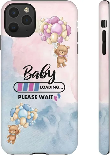 Vista 47 de Cute Baby Loading Phone Case for iPhone Models and Variants - Sweet Maternity Phone Cover for Pregnancy Reveal or Baby Shower
