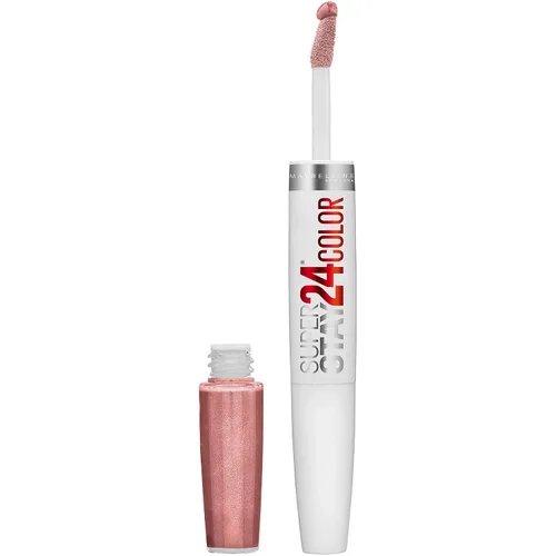 Vista 29 de Maybelline Super Stay 24, lápiz labial líquido de maquillaje de 2 pasos, color altamente pigmentado de larga duración con bálsamo hidratante, Merlot