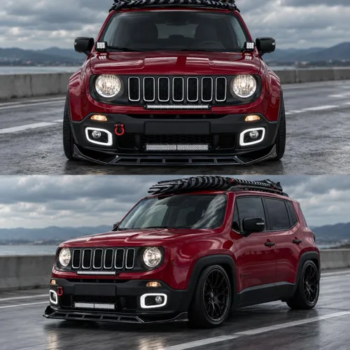 Vista 3 de Alerón de parachoques delantero NARPES para Jeep Renegade 2015-2018