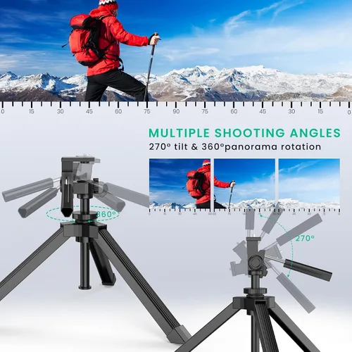 Vista 3 de Gosky Alcance ajustable resistente del trípode de la sobremesa binoculares telescopio cámaras DSLR otro dispositivo