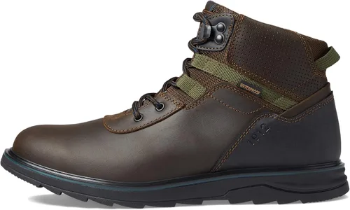 Vista 4 de Nunn Bush Luxor - Botas alpinas impermeables para hombre, de piel ligera marrón Crazy Horse