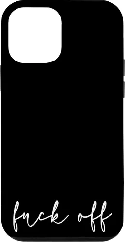 Vista 16 de Fuck Off - Carcasa para iPhone 17, diseño bohemio, con marco dorado, elegante y cursivo