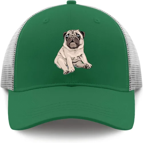 Vista 9 de Sombreros Pug Dog Dad Gorros, Gorra gráfica para hombre