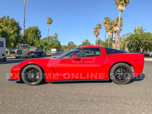 Vista 5 de Repuesto para todos los modelos Chevrolet Corvette C6 2005-2013 ZR1 Alerón de ala de tapa trasera de estilo extendido (plástico ABS, negro mate)