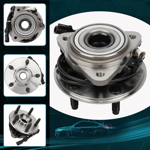 Vista 3 de IRONTEK 4WD 515003 Conjunto de cojinete de rueda delantera y cubo para Ford 1995-2001 Explorer, 2001-2003 Explorer Sport Trac, 2000-2009 Ranger