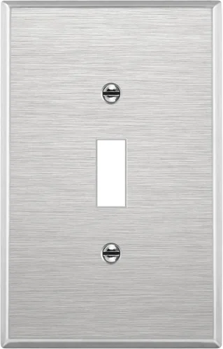 Vista 21 de ENERLITES Placa de pared metálica para interruptor de luz de palanca, cubierta de interruptor de acero inoxidable, resistente a la corrosión
